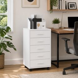 Stylish Drawer Cabinet with Castors for Any Room