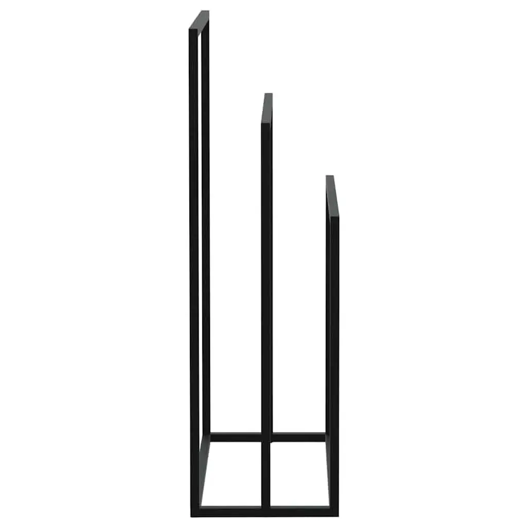 Black Iron Freestanding Towel Rack 3 Tier Bathroom Storage Organizer