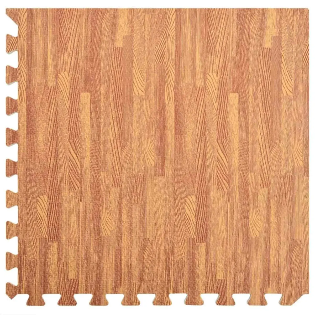 Pool Ground Mat 24 Piece EVA Foam Modular Interlocking Tiles Water-Resistant Non-Slip Brown