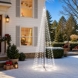 Enchanting Indoor Outdoor Christmas Cone Tree with LEDs