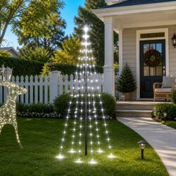 Festive Outdoor Flagpole Light 180cm with 108 LEDs
