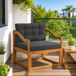Enhance Your Outdoor Space with this Acacia Middle Sofa