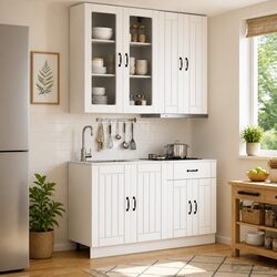 Enhance Your Kitchen with the LUCCA 4-Piece Cabinet Set