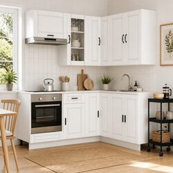 Elevate Your Kitchen Style with 8 Piece Cabinet Set