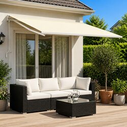 Enhance Your Outdoor Space with Cream Awning Fabric 300 x 250 cm