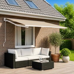 Enhance Your Outdoor Space with a Beige Awning Replacement Fabric