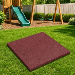 Enhance Your Outdoor Space with Red Fall Protection Tiles