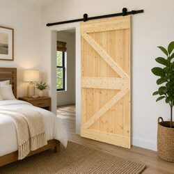Space-Saving Sliding Door for a Stylish Home - 90x210cm