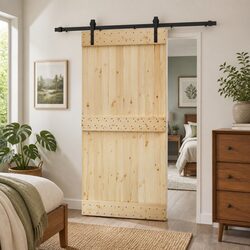Enhance Your Space with a Sliding Door Made of Pine Wood