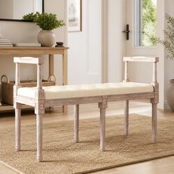 Enhance Your Space with a Chic Linen Upholstered Bench