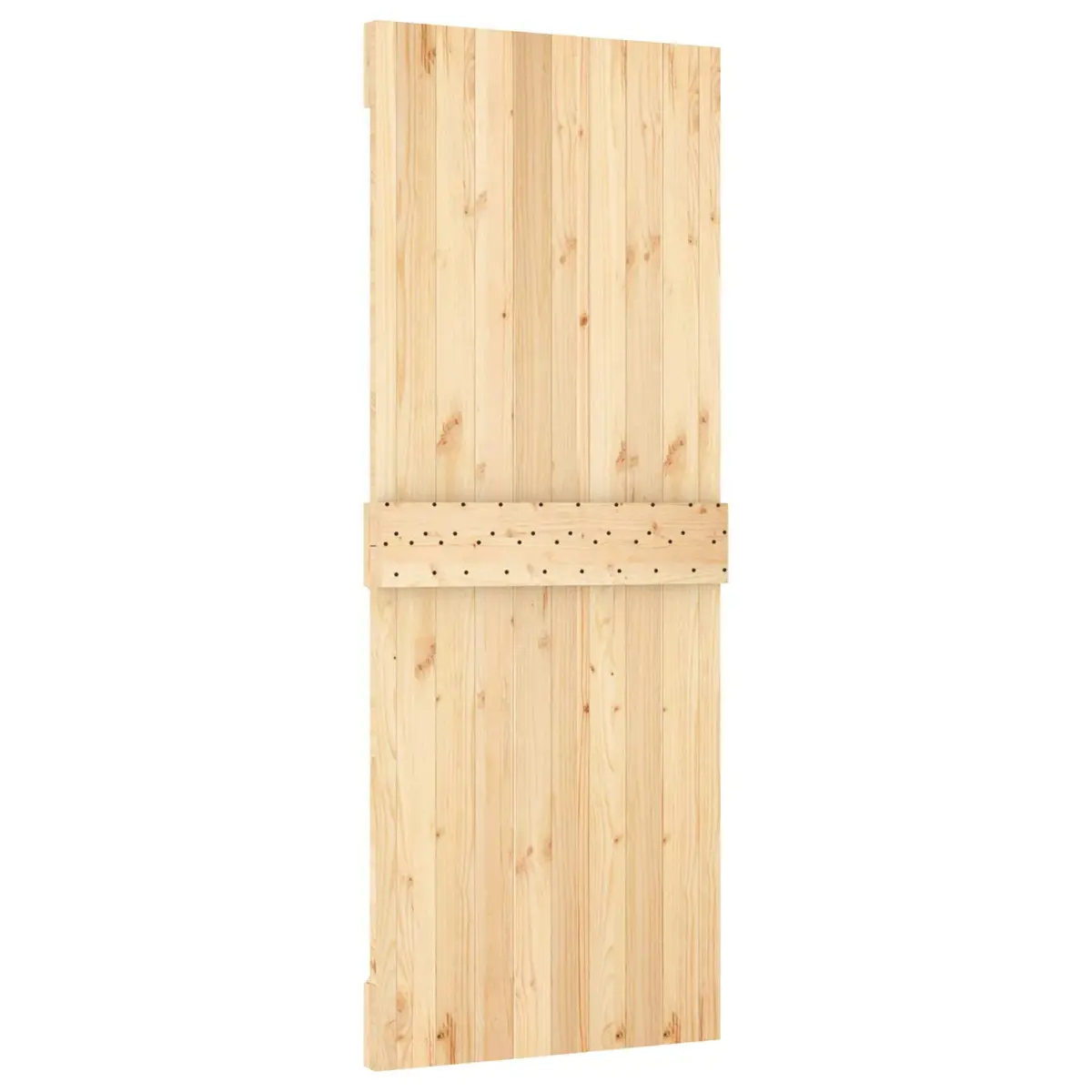 Sliding Door Natural Pine Wood White 80 x 210 cm Interior Room Divider Modern