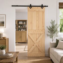 Stylish Room Divider with Sliding Door for Efficient Spaces