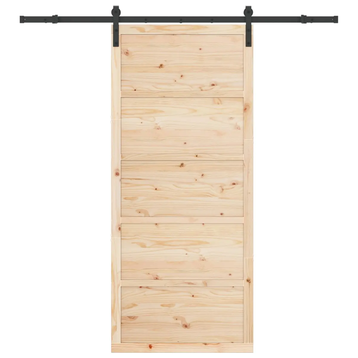 Sliding Door 90 x 208 cm Solid Pine Wood Modern Interior Room Divider