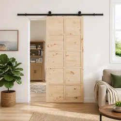 Space-Saving 80 x 208 cm Sliding Door for Your Home