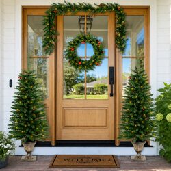 Enhance Your Holiday Decor with Our 2-Piece Christmas Tree Set