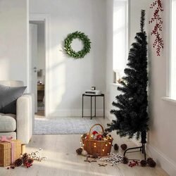 Enhance Your Space with a 150cm Black Half Christmas Tree