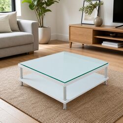 50x50 cm Transparent Tabletop Enhances Your Living Space