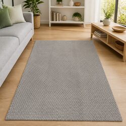 Cotton Rug Grey 160x230 cm for Cozy Living Spaces