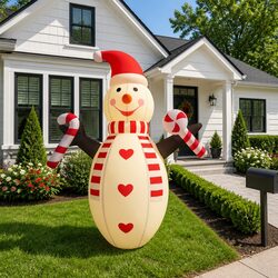 Christmas Inflatable Snowman 630cm Outdoor Yard Garden Decoration LED Lights