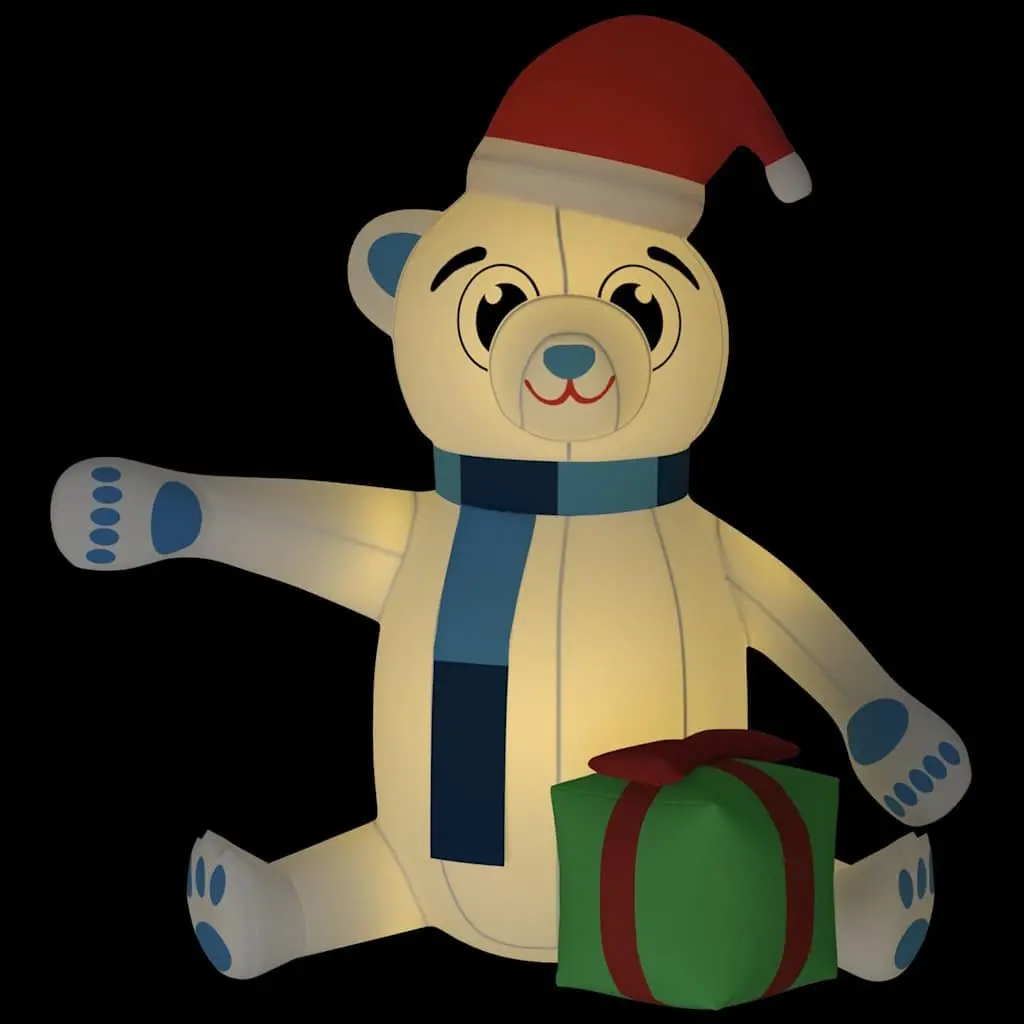 Inflatable Teddy Bear 180cm LED Yard Decoration Holiday Outdoor
