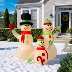 Transform Your Holiday Space with an Inflatable Snowman Family