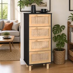 Enhance Your Home with a Black 4-Drawer Sideboard