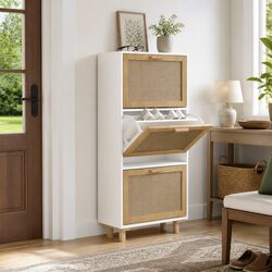 Enhance Your Space with a White Scandinavian Shoe Cabinet