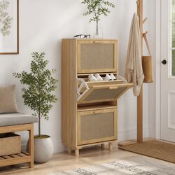 Scandinavian Brown Shoe Storage Cabinet for Your Home