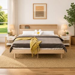 White Engineered Wood Nightstand Set of 2 for Your Bedroom