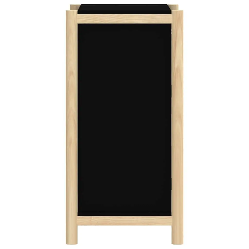 Sideboard Cabinet 62x38x75cm Engineered Wood Storage Buffet Black