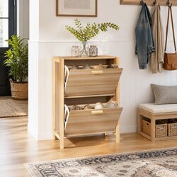 Organise Your Space with the 57.5x33x80 cm Shoe Cabinet
