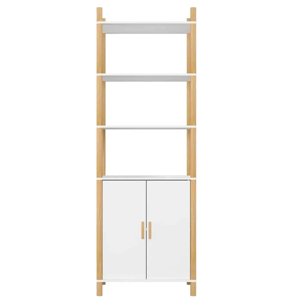 Highboard 60x40x173cm White Engineered Wood Storage Cabinet
