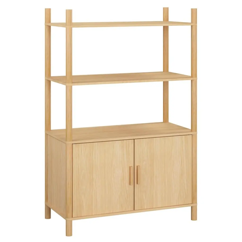 Highboard Sideboard Cabinet Storage Furniture 80x40x121cm Engineered Wood Brown