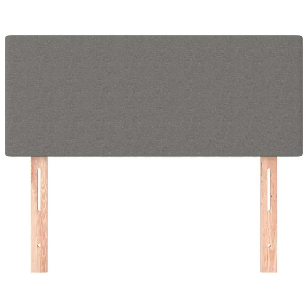 Fabric Headboard 100cm Dark Grey Adjustable Height Bedroom Bed Support