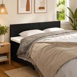 Enhance Your Bedroom with a Black Faux Leather Headboard