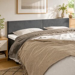 Transform Your Bedroom with a Grey Velvet Headboard