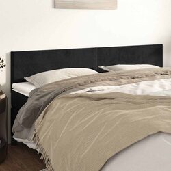 Elegant Black Velvet Headboard 200cm for Stylish Bedrooms