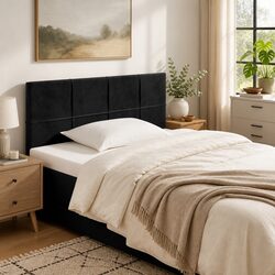 Elevate Your Bedroom with a Black Velvet Headboard