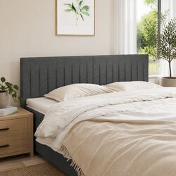 Elevate Your Bedroom with a Dark Grey Adjustable Headboard
