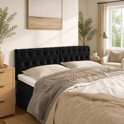 Enhance Your Bedroom with a Black Velvet Headboard