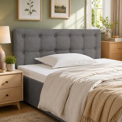 Enhance Your Bedroom with a Stylish Dark Grey Headboard