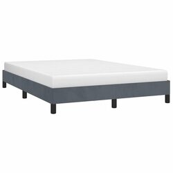 Grey Velvet Double Bed Frame