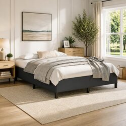 Elevate Your Bedroom with a Black Faux Leather Bed Frame