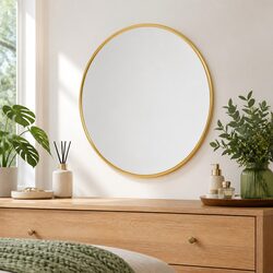 Transform Your Space with a 30cm Gold Round Wall Mirror