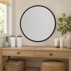 Enhance Your Space with a 30cm Round Black Wall Mirror