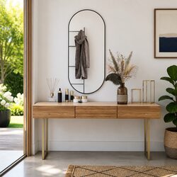Elevate Your Space with a Black Oval Wall Mirror 100x45 cm