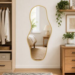 Elevate Your Space with a Gold Wall Mirror 100x45 cm