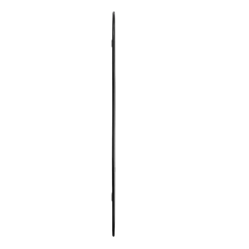 Black Wall Mirror 90x40 cm Glass PVC Frame Wall-Mounted Minimalistic Home Decor