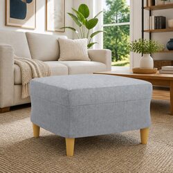 Enhance Your Living Space with a Light Grey Footstool