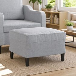 Enhance Your Living Space with this Light Grey Footstool